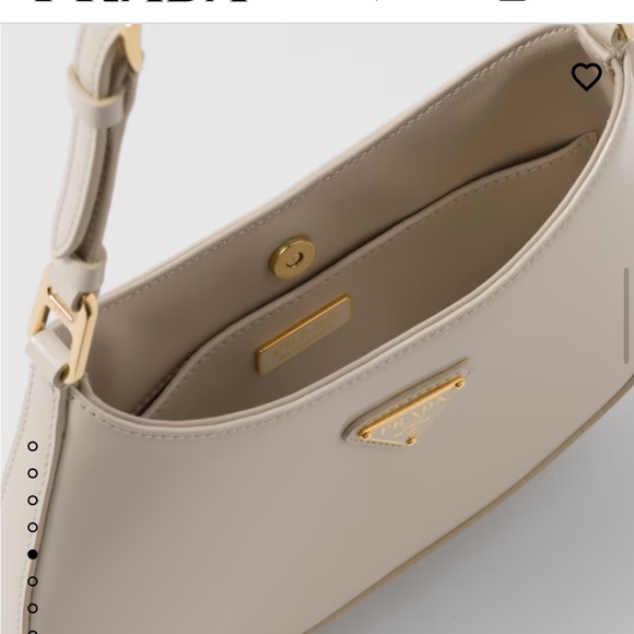 Prada Patent Leather Cleo bag in Ivory - Picture 4 of 9